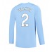 Manchester City Kyle Walker #2 Voetbalkleding Thuisshirt 2023-24 Lange Mouwen